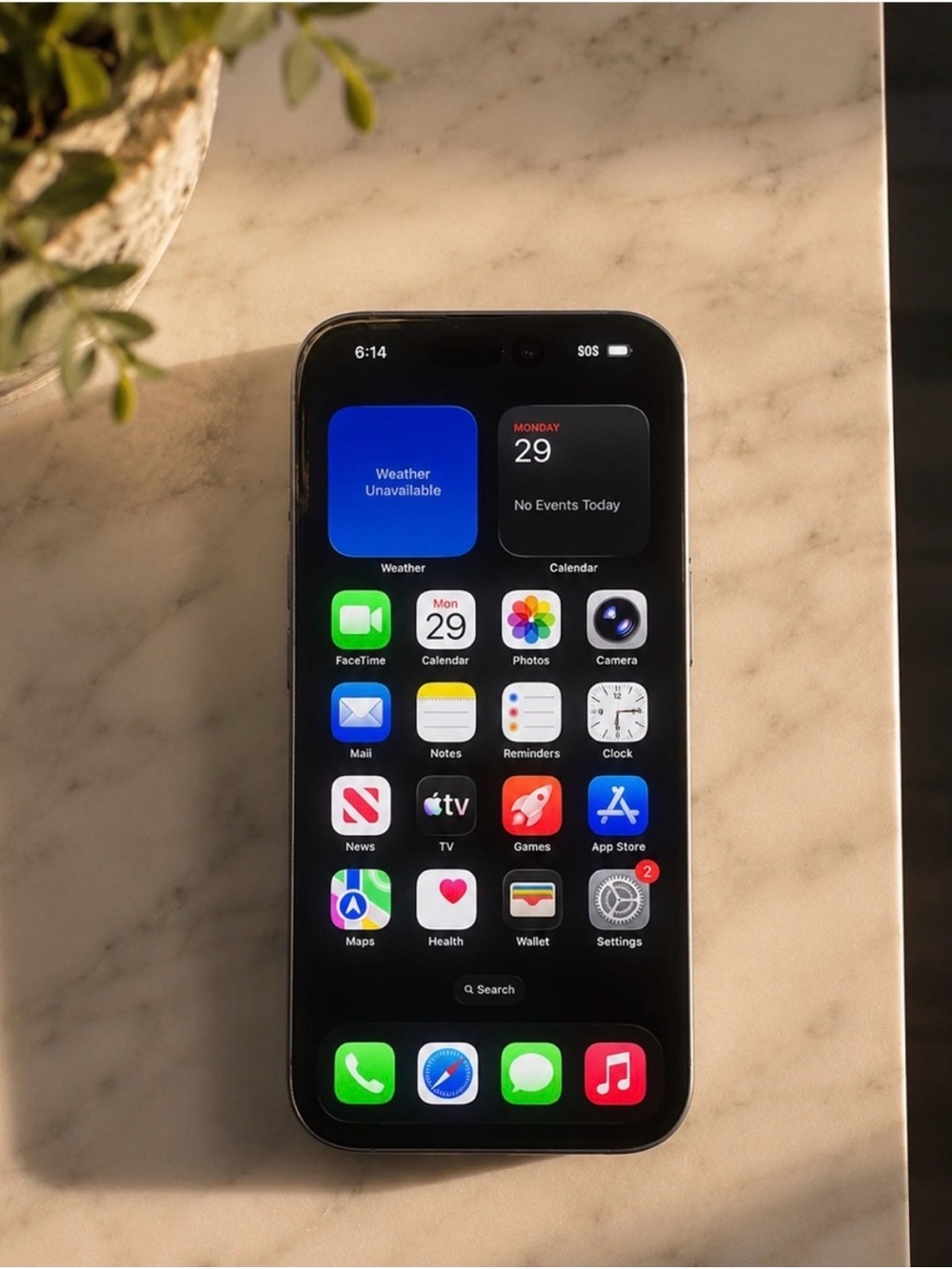 Apple iPhone — Black Front, Silver Sides